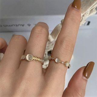 Cat Eyes Stone Open Ring