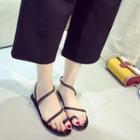 Braided Toe Loop Sandals