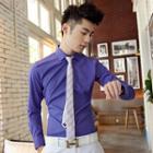 Long-sleeve Slim-fit Shirt