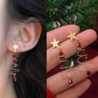 Star Xmas Tree Earring As Show In Figure - 1348a#