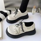 Platform Lace Up Chained Oxfords
