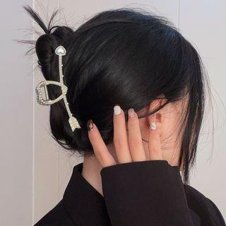 Arrow Faux Pearl / Rhinestone Hair Clamp