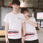 Couple Matching Short-sleeve Printed T-shirt / Sweatpants