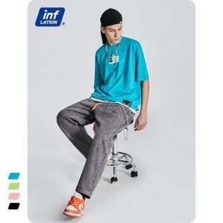 Patchwork Printed Loose T-shirt