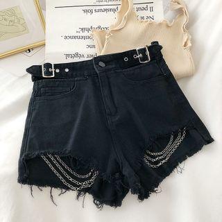 Chain Accent Hot Pants