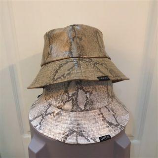 Snake Skin Print Bucket Hat