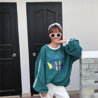 Printed Corduroy Pullover