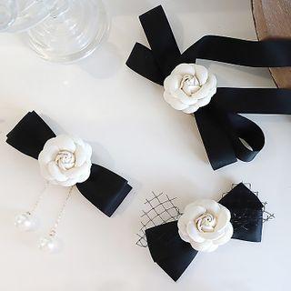 Flower Bow Hair Clip / Hair Bun Maker