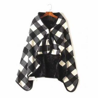 Plaid Fleece Shawl
