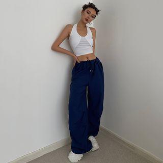 Quick-dry Wide-leg Loose Cargo Pants