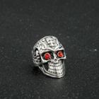 Skull Rhinestone Alloy Ring