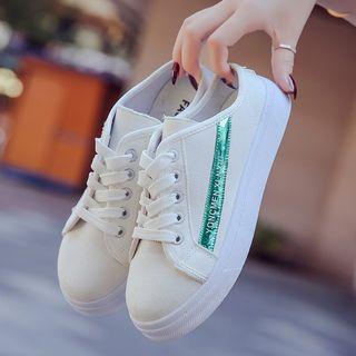 Lettering Sneaker Mules