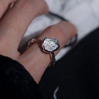 Open Ring J1979 - Silver - One Size
