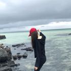 Set: Hooded Ribbed Top + Slit-hem Boot-cut Pants Black - One Size