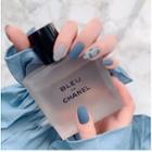 Matte Nail Art False Nail Jp990-b1 - Airy Blue - One Size