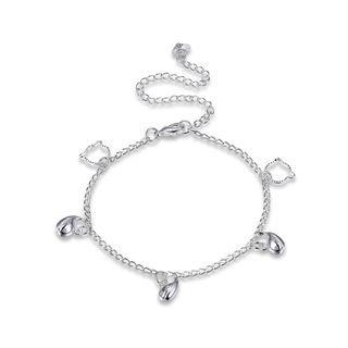 Fashion Cute Dolphin Bear Anklet Silver - One Size