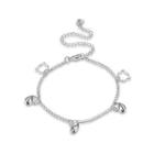 Fashion Cute Dolphin Bear Anklet Silver - One Size