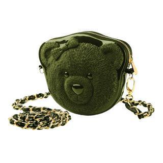 Bow Bear 3d Handbag  Titanic Oliver Green - One Size