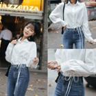 Tie-waist Loose-fit Shirt One Size