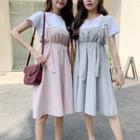 Set: Short-sleeve T-shirt + A-line Jumper Dress