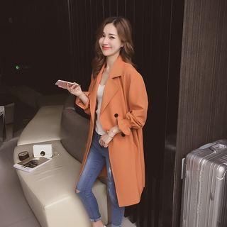 Drawstring Long Blazer