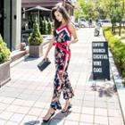 Floral Print Spaghetti Strap Jumpsuit