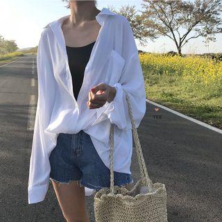 Oversized Shirt White - One Size