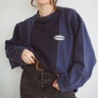 Long-sleeve Two-tone Loose-fit Top