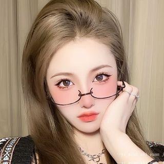 Half Metal Frame Eyeglasses / Retainer / Set