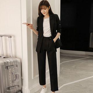 Set: Double Breasted Blazer + Dress Pants