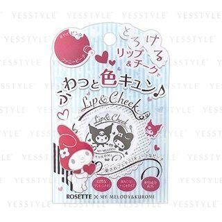 Rosette - My Melody & Kuromi Lip & Cheek (funny Peach) (flowering Peach) 4g
