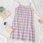 Striped Sleeveless Mini Dress Stripe - One Size