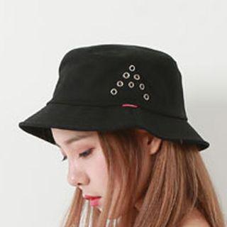 Eyelet Bucket Hat