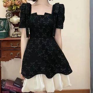 Two-tone Mini A-line Dress (various Designs)