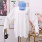 Reflective-moon Loose-fit Long Pullover