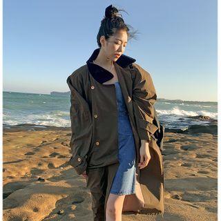 Spaghetti-strap Smock-back Minidress