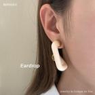 Geometric Resin Alloy Earring 1 Pair - Gold - One Size