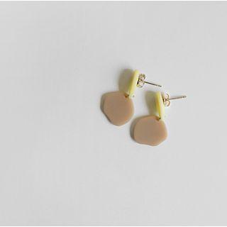 Dangled Statement Earrings Brown - One Size