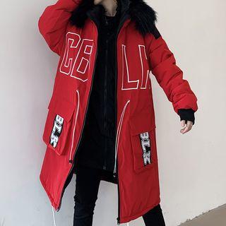 Mock Two-piece Long Parka