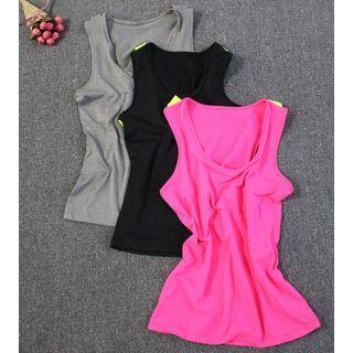 Color Block Sports Tank Top