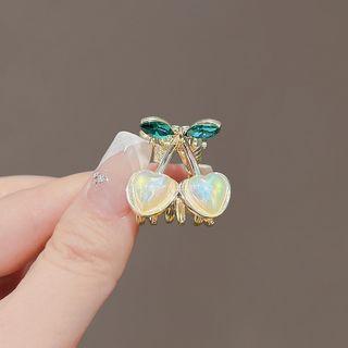Cherry Hair Claw Gold - One Size