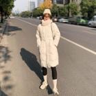 Zip-up Long Down Coat
