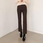 Flat-front Brushed-lined Pants