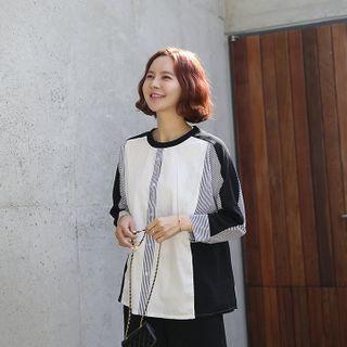 Striped Color-block Shirt