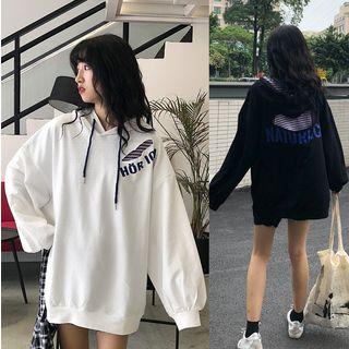 Cutout Letter Hoodie