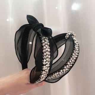 Rhinestone Mesh Headband