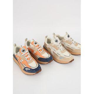 Stitched Multicolor Chunky Sneakers
