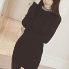 Embellished Long Sweater