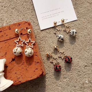 Woven Ball Drop Earring