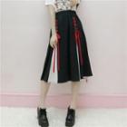 High-waist Midi Skirt Black - One Size